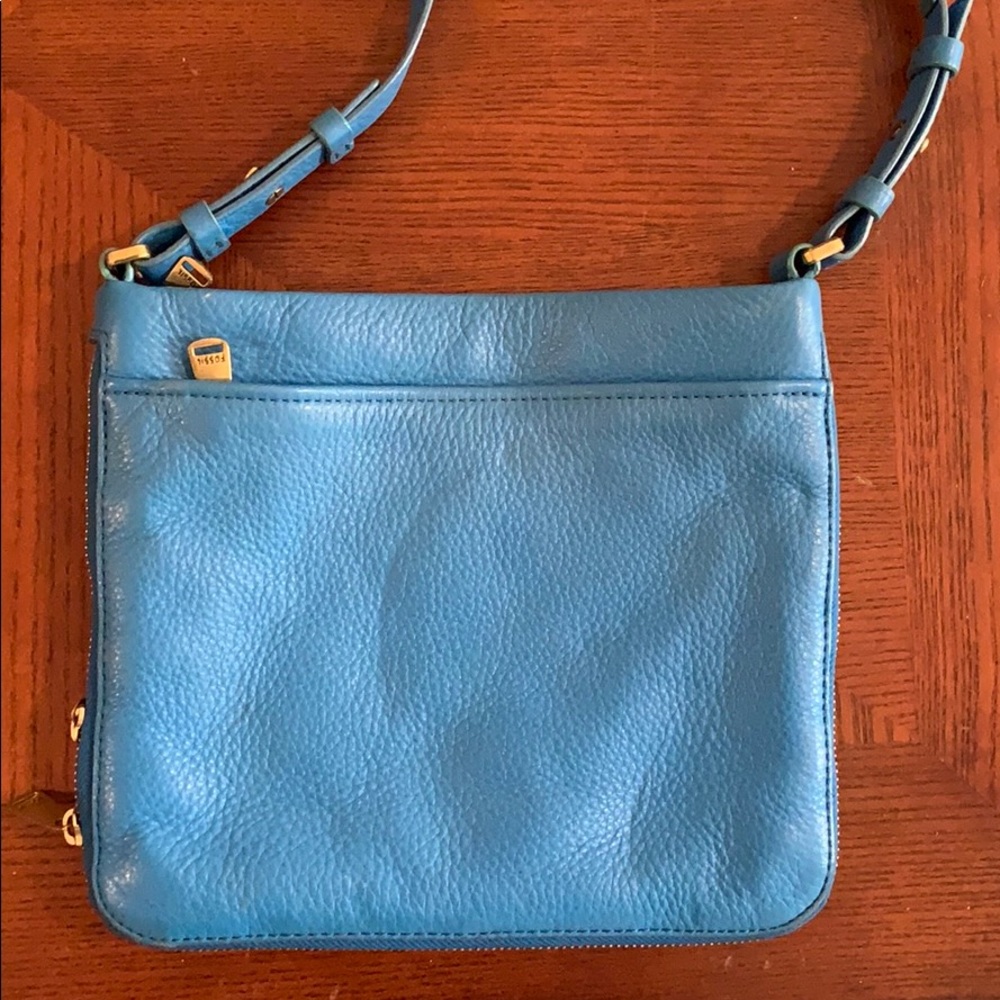 Royal blue fossil purse - Picture 2 of 4